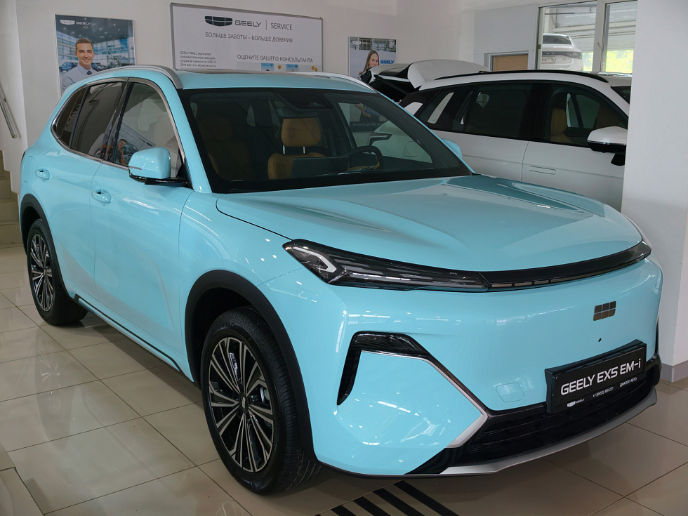 Geely EX5 EM-i Макс, голубой