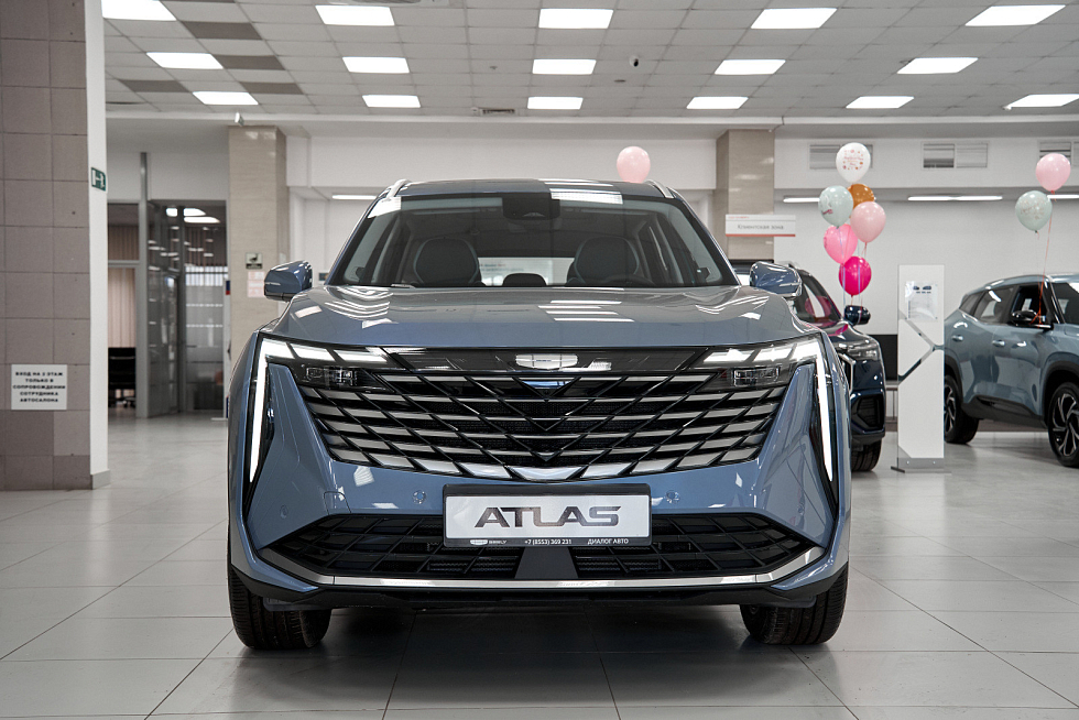 Geely Atlas Спорт, голубой