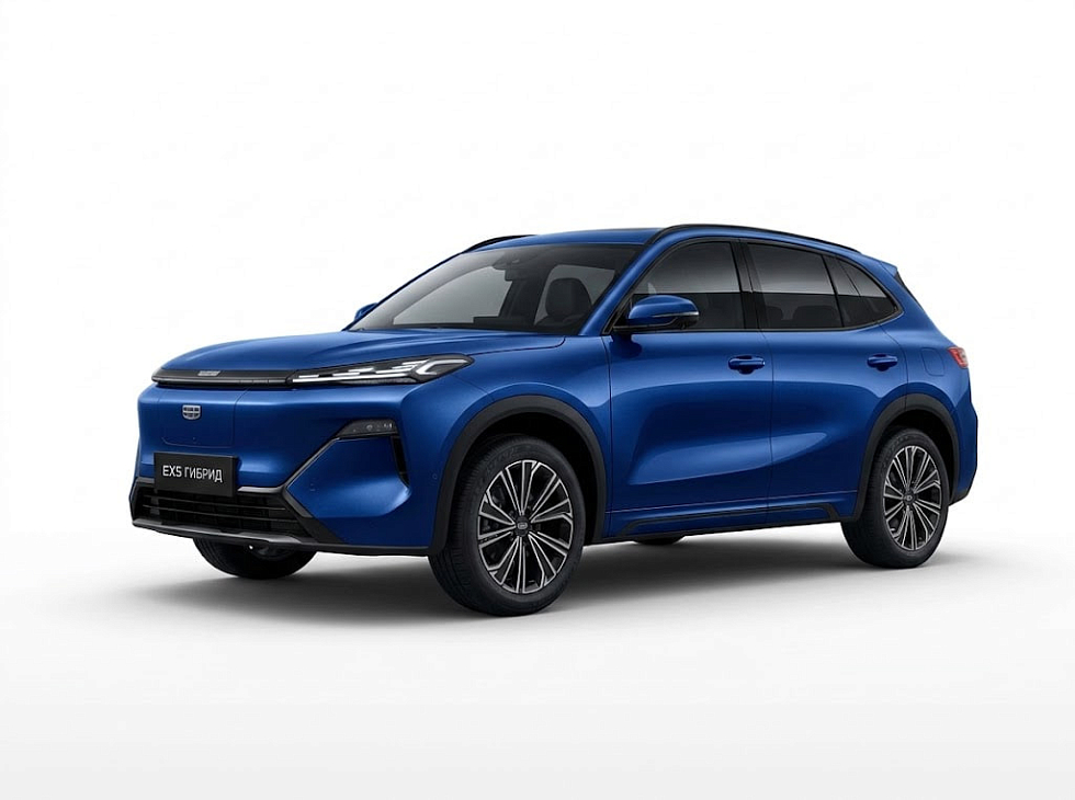 Geely EX5 Гибрид Макс EM-R, синий