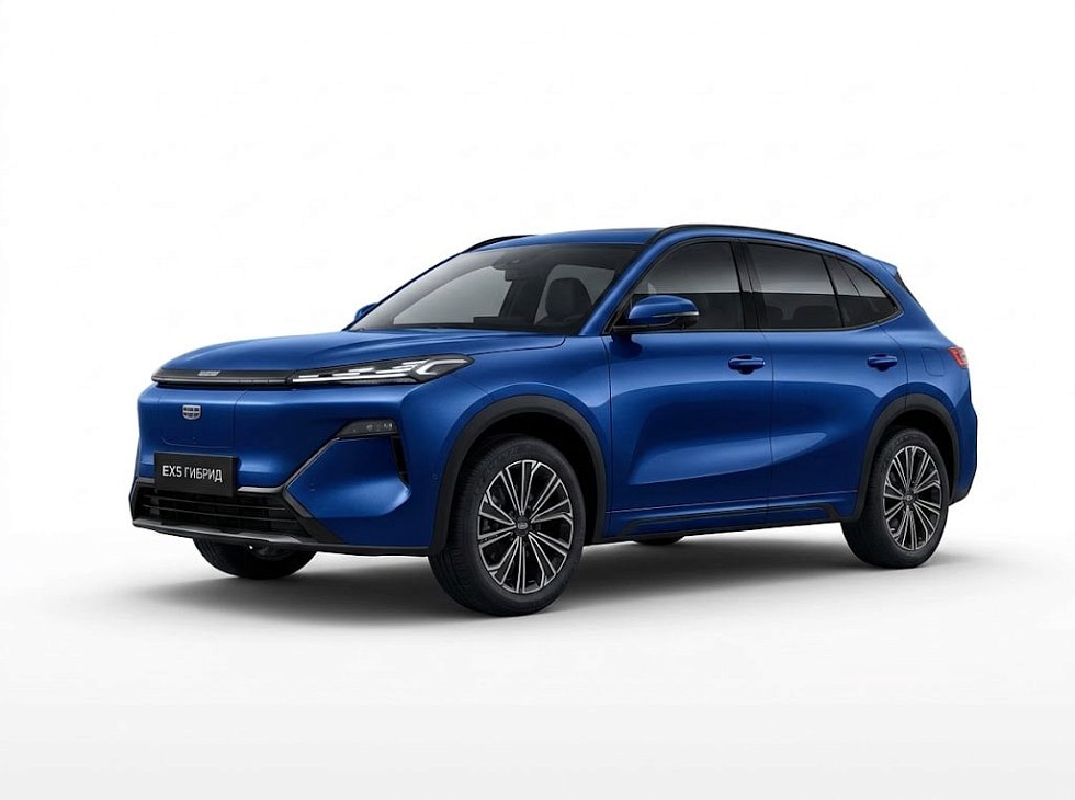 Geely EX5 Гибрид Макс EM-R, синий