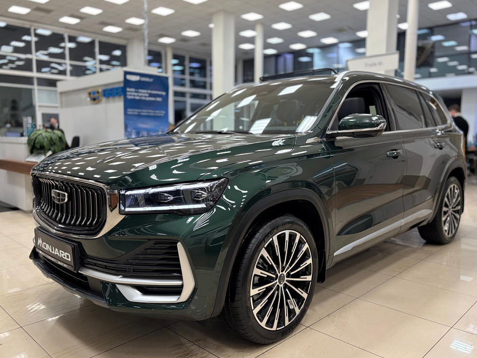 Geely Monjaro Флагман, зеленый